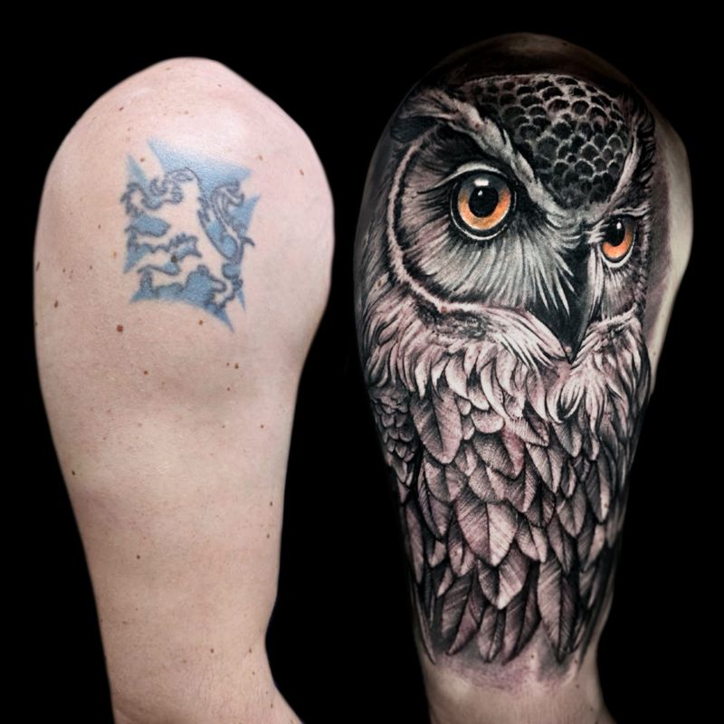 Cover-up tattoo — Holy Trinity Tattoo Studio